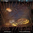 Neben Live Wallpapern für Android Schneekatzen kannst du die apk des Hintergrunds Halloween: Spinne gratis herunterladen.