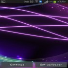 Neben Live Wallpapern für Android Ferne Galaxie  kannst du die apk des Hintergrunds Neonwellen gratis herunterladen.