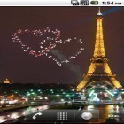 Neben Live Wallpapern für Android Verrückte Farben kannst du die apk des Hintergrunds Valentinstag: Feuerwerk gratis herunterladen.